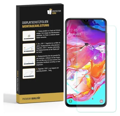 Produktbild von 4x Displayschutzfolie für Samsung Galaxy A70 ANTI-REFLEX Displayfolie MATT