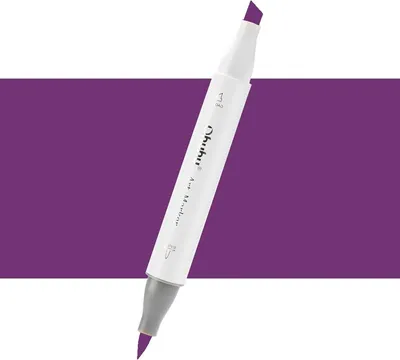Zdjęcie produktu dla Brush & Chisel dwustronny marker alkoholowy OHUHU, V090 Deep Purple