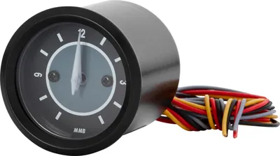 Produktbild von MMB Target Uhr 48mm Schwarz - Robust, Präzise, Für Motorrad Cockpit