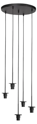 Produktbild von Hängeleuchte - schwarz - HaloSwap - kunststoff metall - Ø 40cm - E27 - 4220ZW - Mexlite