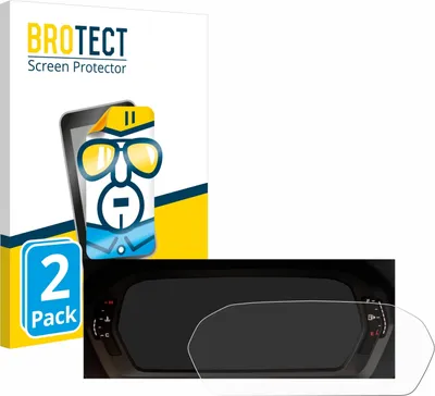 Produktbild von 2x Für Audi A3 2023 Virtual cockpit Schutzfolie BROTECT Displayschutz Display Schutz Folie Klar Transparent