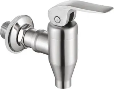 Produktbild von IntiMeg 304 Edelstahl-Getränkespender-Hahn-Ersatzhahn, Weinsaft-Drehhahn-Bierhahn-Wasserspender für Bierfass (16 mm)