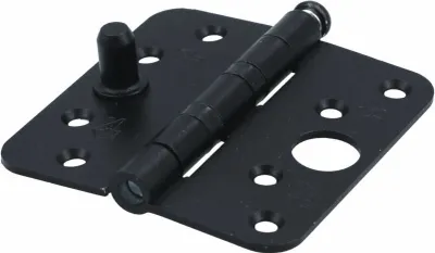 Produktbild von SKG*** Scharnier Schwarz 89 x 89 mm abgerundet - Pro Stück