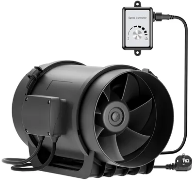Produktbild von Gebläseventilator 200 mm - 1292 m³/h - EC-Motor mit Kugel-Lagern - Kanalventilator - Abluftventilator