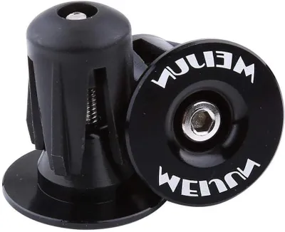 Productafbeelding van Fiets Stuurdoppen - Handvat Doppen - Fietsen Beschermen - Aluminium Legering - 22-24mm Buitendiameter - Zwart