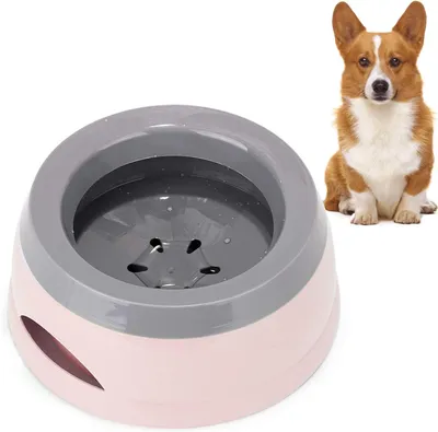 Produktbild von Wassernapf für unterwegs, 750 ml, auslaufsicher, mit Spritzschutz, auch für Katzen geeignet, rutschfest, ideal für Auto und Reisen, aus Kunststoff, abnehmbar, tragbar