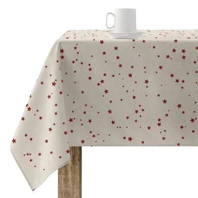 Zdjęcie produktu dla Omgoods - Duży obrus świąteczny, 180 x 250 cm, wykonany w 100% z bawełny, odporny na plamy i wodoodporny