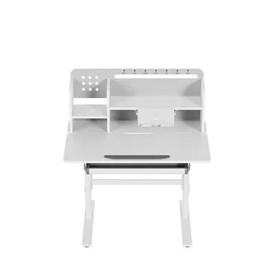 Produktbild von MARK ADLER Study 5.0 | Ergonomischer Schreibtisch für ein Kind | Schreibtischhöhe verstellbar von 56 bis 75 cm | Grau