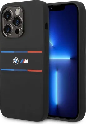 Immagine prodotto di Custodia in silicone BMW per Apple iPhone 14 Pro - Nero
