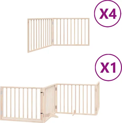 Obrázek produktu pro vidaXL 12dílná brána pro psy se skládacími dvířky 960 cm topolové dřevo