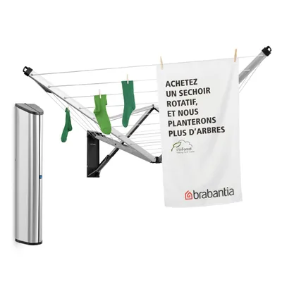 Obrázok produktu pre Brabantia 475924, Wall-mountable rack, Nerezová oceľ, 1800 mm, 1820 mm, 1090 mm