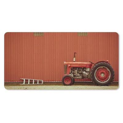 Produktbild von MuchoWow® Mauspad Mousepad Traktor - Scheune - Rot - Bauernhof 60x30 cm - Mousepads - Maus Mat - Pad - Mausunterlage - Nachhaltig