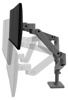 Produktbild von Ergotron LX Pro Series 45-690-293, Klemme, 20 kg, 68,6 cm (27"), 100 x 100 mm, Höhenverstellung, Dunkles Grau