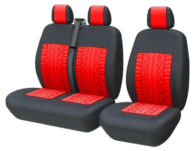 Image de Housses de siège universelles TOYOUN pour véhicules utilitaires, camions et voitures, modèles 3D antidérapants