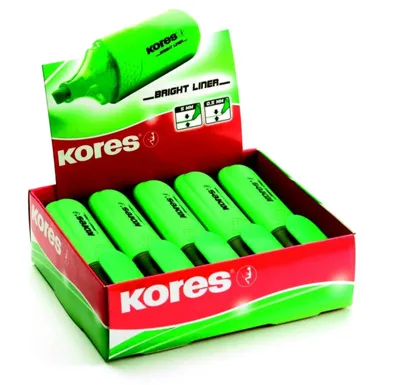 Produktbild von 10 Kores Textmarker "Brightliner" grün