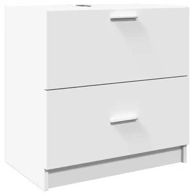 Image de Armoire d'évier blanc 59x37x59 cm bois d'ingénierie