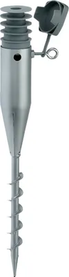 Obrázek produktu pro Alberts 610227 Einschraub-Bodenhülse für Rohrpfosten, feuerverzinkt, Länge 570 mm