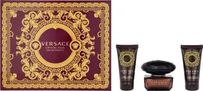 Obrázek produktu pro Versace Crystal Noir sada toaletní voda 50 ml + sprchový gel 50 ml + tělové mléko 50 ml