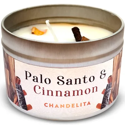 Duftkerze Palo Santo & Zimt, 170 g, 33 h Brenndauer, Sojawachs, vegan