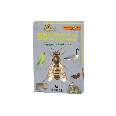 Produktbild von moses Expedition Natur 50 heimische Tiere in Stadt & Garten