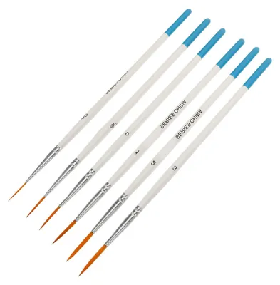 Produktbild von 6-teiliges Nylonpinsel-Set für detailliertes Malen
