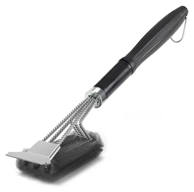 Produktbild von Grillbürste mit Schaber 44,5 cm Edelstahlborsten & Griff