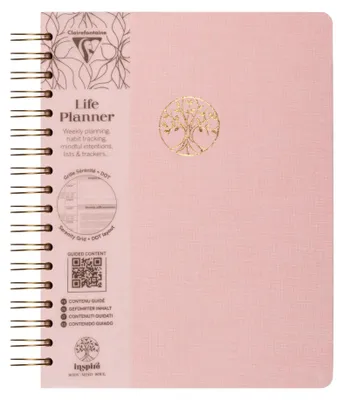 Produktbild von Clairefontaine 4x Inspire, Buch 19x25 cm, 96 Bl 90g bedruckt 116092C