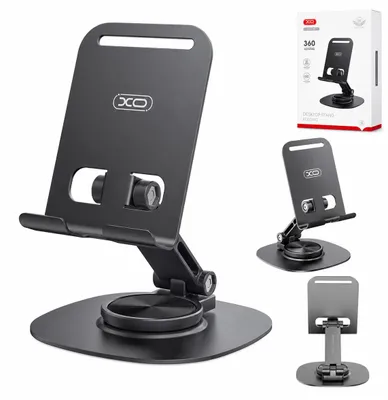 Zdjęcie produktu dla Xo Uchwyt Podstawka C151 Czarna Obrotowa 360