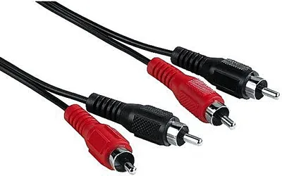 Obrázek produktu pro Hama 00181411, 3.5mm, Samec, 2 x RCA, Samec, 1,5 m, Černá