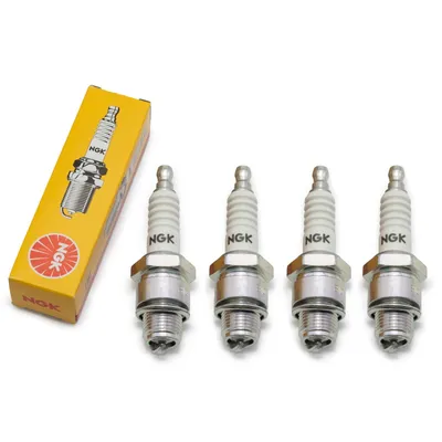 Zdjęcie produktu dla Zestaw świec zapłonowych NGK 4x B10HS, 12,7 mm krótki gwint Ø 14,0 mm sześciokąt 20,8 mm, odstęp między elektrodami 0,75 mm, wartość cieplna 10, 2399
