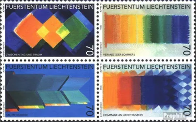 Produktbild von Briefmarken Liechtenstein 1998 Mi 1167-1170 Viererblock (kompl.Ausg.) postfrisch Kunst
