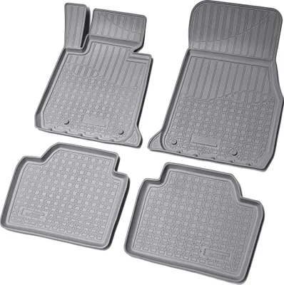 Zdjęcie produktu dla gumowe dywaniki podłogowe 3D do BMW serii 3 F30 F31 F34 F35 | BJ 2011-2019 | szare z krawędzią