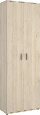 Immagine prodotto di Dmora Armadio Multiuso 2 Ante Apro 35x190h cm Marrone Rovere, 2 Ante 8 Vani