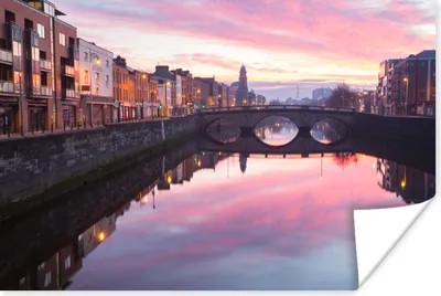 Produktbild von MuchoWow® Poster Sonnenaufgang in Dublin 60x40 cm - Schlafzimmerdekoration