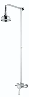 Thermostatische Duscharmatur mit starrem Duschset, Chrom