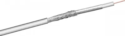 Produktbild von Goobay 100 dB SAT Koaxialkabel, 2x geschirmt, CCS, 100 m, Weiß, für digitale SAT- und BK-Kabelanlagen