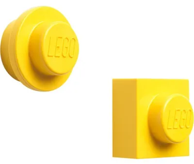Produktbild von LEGO Haftmagnet-Set 2-teilig gelb