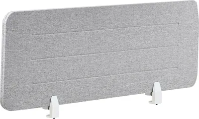 Obrázok produktu pre BELIANI Rozdeľovač písacích stolov svetlosivý látkový poťah z PET materiálu 120 x 40 cm akustický rozdeľovač písacích stolov domáca kancelária