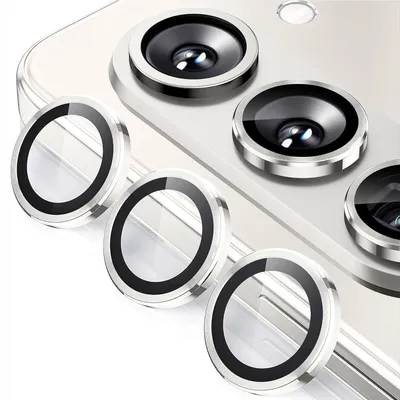 Obrázek produktu pro Pro Samsung Galaxy Z Fold7 5G Hliníkový ochranný kroužek fotoaparátu + H9 Tvrzené tvrzené sklo Silver