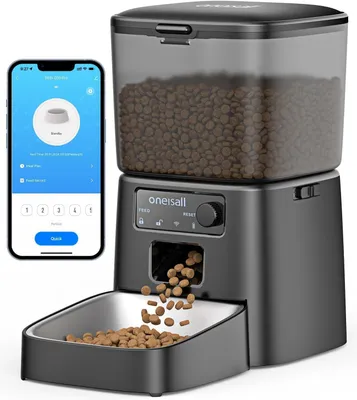 Productafbeelding van Voederautomaat voor katten - 3,5 liter - met app - 2,4 GHz wifi en portiecontrole