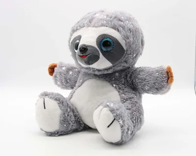 Produktbild von Soma Stoff-Tier Plüsch Faultier XXXL 24cm grau Kuschel Plush Geschenk für Kinder und Erwachsene, Mädchen und Jungen