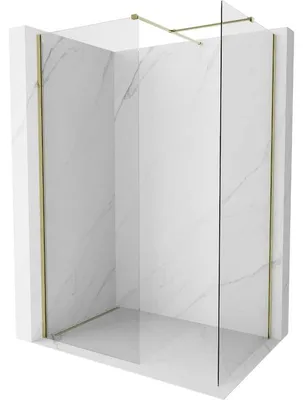 Obrázek produktu pro Mexen Kioto-X sprchová zástěna Walk-in 120 x 80 cm, transparentní 10 mm, zlatá - 800-120-202-50-00-080-X