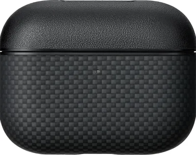 Obrázok produktu pre Magnetické puzdro Pitaka z aramidových vlákien AirPods Pro (3. generácia) - Dvojitý materiálový dizajn zPolyuretánkože a aramidových vlákien - Zabudované magnety N52 na bezproblémové magnetické nabíjanie - Kompaktný a ľahký dizajn na jednoduché prenášanie