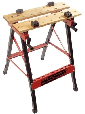Klappbare Werkbank, MDF-Platten, 100 kg Belastbarkeit, 79 cm Höhe