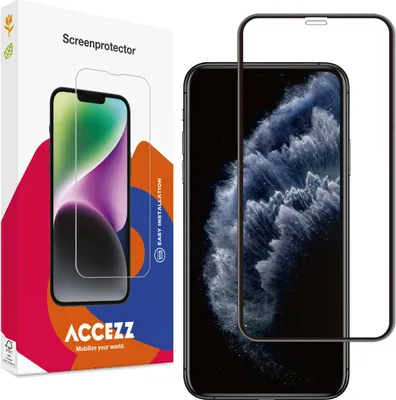 Produktbild von Accezz Full Cover Screen Protector aus gehärtetem Glas iPhone 11 Pro / Xs / X