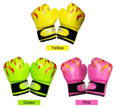 Obrázok produktu pre Detské boxerské rukavice, detské rukavice na kickbox, tréningové rukavice pre mládež, rukavice na muay thai, boxerské rukavice na boxovací vak, boxerské chrániče na boxovací vak