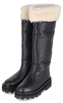 Imagen del producto de Australia Luxe Collective. Botas de invierno para mujer, modelo TITAN, color negro, confeccionadas en cuero liso. Talla: 38