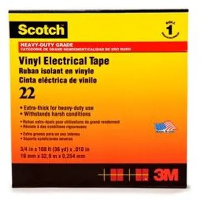 Produktbild von 3M Deutschland PVC Elektro-Isolierband 38 mm x 33 m, Vynil Scotch 22 38x33
