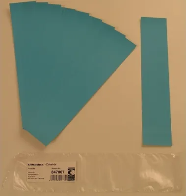 Produktbild von Einsteckkarten für 9,5mm Einsteckschiene 60x7,5mm VE=420 Stück blau