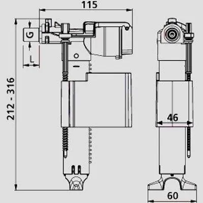 Produktbild von SANIT 73.204.00..0000 Hydraulisches Füllventil für